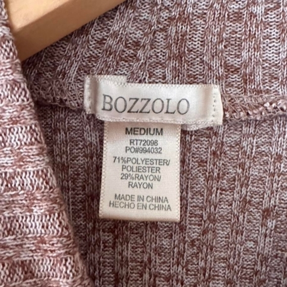 Bozzolo Mauve Ribbed Crop Top - Picture 2 of 3